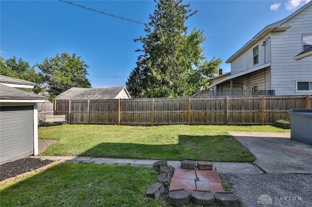 27 S Quentin Ave, Dayton, OH 45403 - fenced backyard featuring a patio area