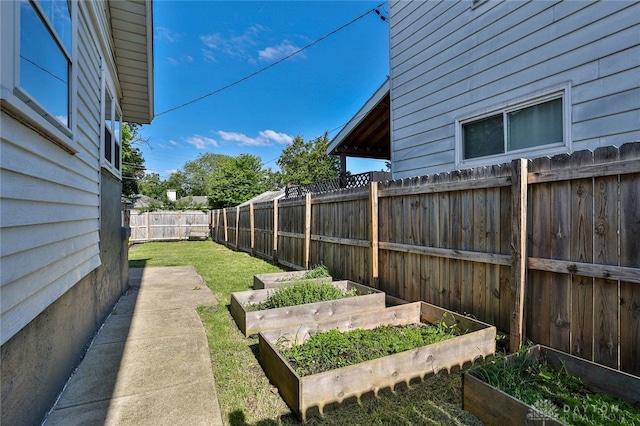 27 S Quentin Ave, Dayton, OH 45403 - fenced backyard featuring a garden