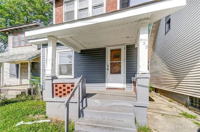133 Bircher Ave, Dayton, OH 45403 - doorway to property with a porch