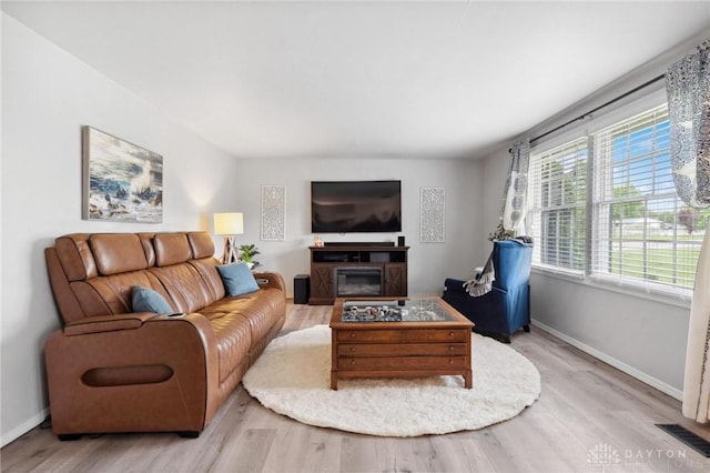 2242 Turnbull Rd, Beavercreek, OH 45431 - living room with wood finished floors and baseboards