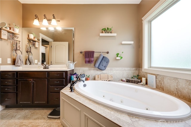 10067 Yearling Run, Dayton, OH 45458 - full bath with vanity and a whirlpool tub