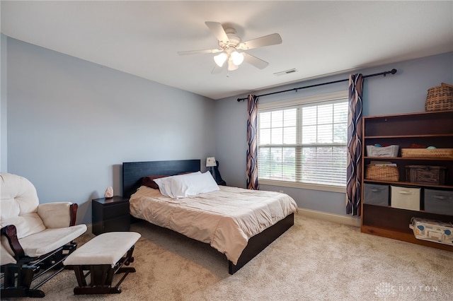 10067 Yearling Run, Dayton, OH 45458 - bedroom featuring carpet, baseboards, and ceiling fan