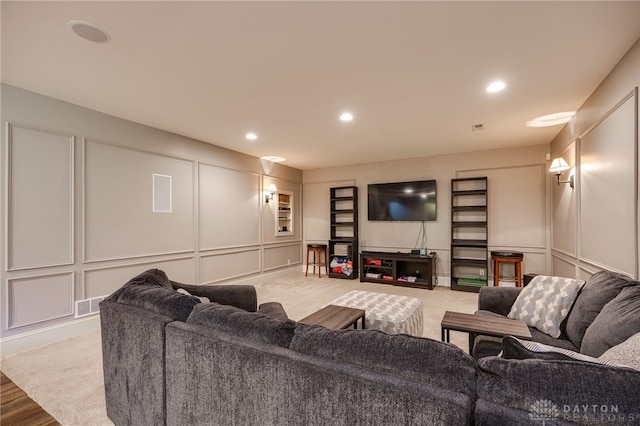 10067 Yearling Run, Dayton, OH 45458 - cinema with a decorative wall and recessed lighting