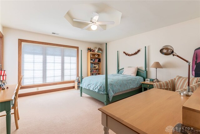 514 Shambord Cir, Kettering, OH 45429 - carpeted bedroom with ceiling fan
