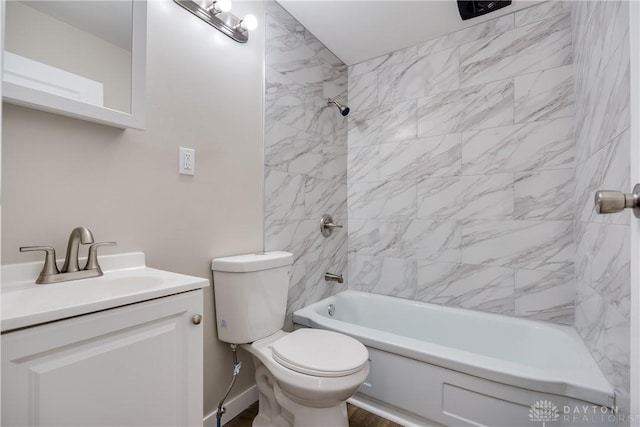 1533 Weaver St, Dayton, OH 45417 - bathroom with toilet, shower / tub combination, and vanity