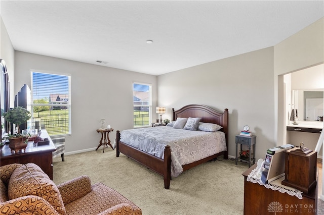 4978 Renaissance Park Dr, Middletown, OH 45005 - bedroom featuring light carpet and baseboards
