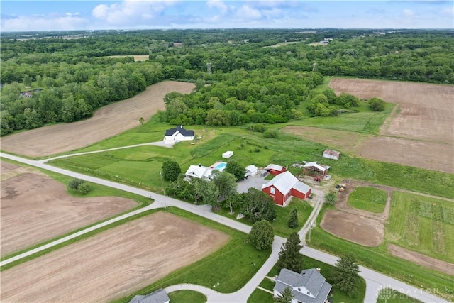 1134 N Webb Rd, Adams Twp, OH 45177 - aerial view of property and surrounding area with a forest