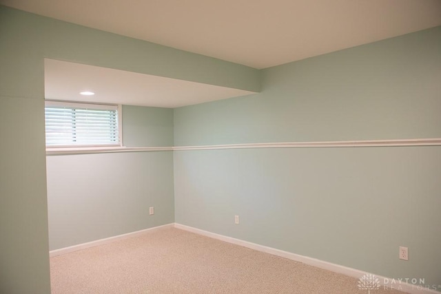 316 Honey Jane Dr, Beavercreek, OH 45434 - spare room featuring carpet, baseboards, and recessed lighting
