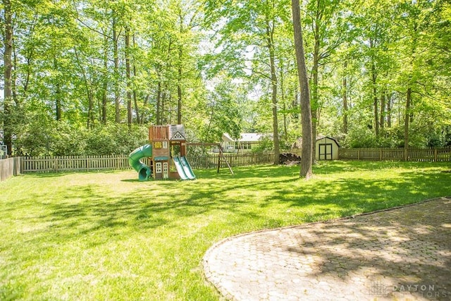 316 Honey Jane Dr, Beavercreek, OH 45434 - view of yard with a playground