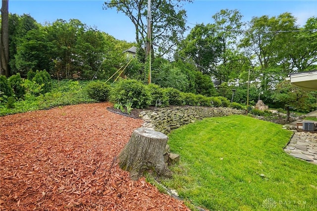 450 Ridgewood Ave, Oakwood, OH 45409 - view of grassy yard with cooling unit