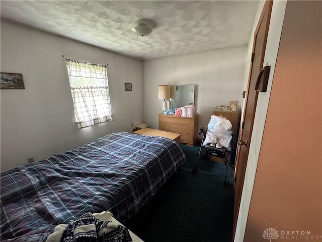 326 Little League Dr, Eaton, OH 45320 - bedroom featuring a textured ceiling and carpet