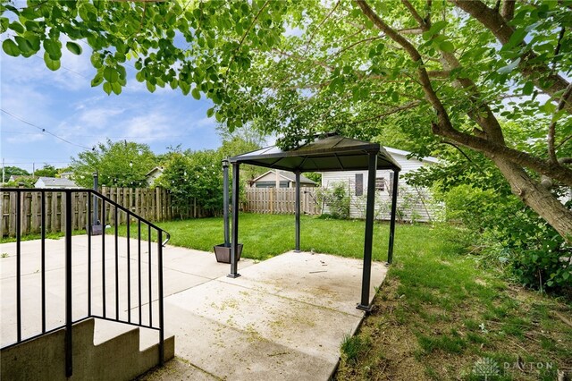 1809 Shroyer Rd, Oakwood, OH 45419 - fenced backyard with a gazebo and a patio
