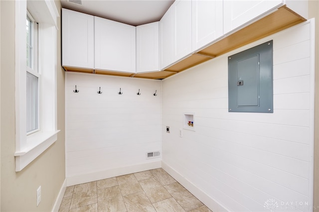1809 Shroyer Rd, Oakwood, OH 45419 - washroom featuring cabinet space, electric panel, washer hookup, and electric dryer hookup