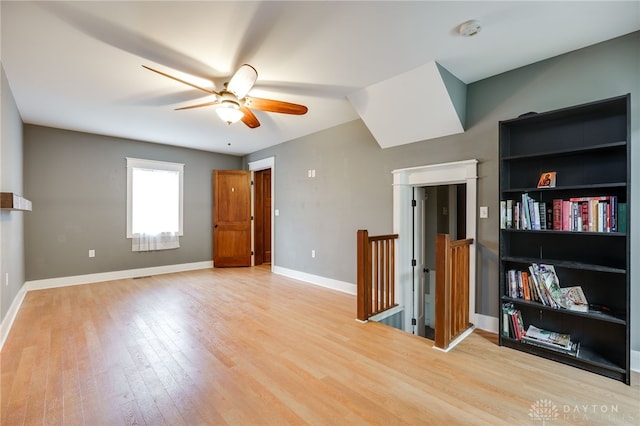 1809 Shroyer Rd, Oakwood, OH 45419 - empty room featuring wood finished floors, ceiling fan, and a smoke detector
