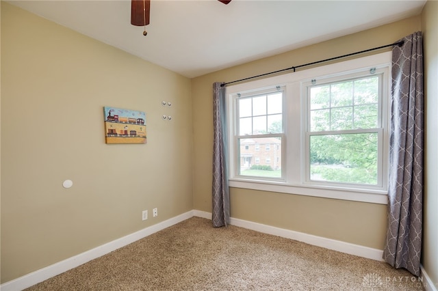 1809 Shroyer Rd, Oakwood, OH 45419 - empty room with light carpet and ceiling fan