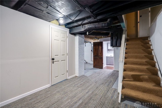 1809 Shroyer Rd, Oakwood, OH 45419 - finished basement featuring stairway and carpet