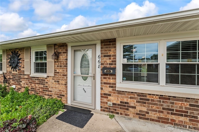 668 Dakota Dr, Xenia, OH 45385 - view of exterior entry with brick siding