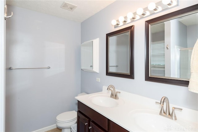 2385 Gerard Ct, Fairborn, OH 45324 - full bath with toilet, a stall shower, and double vanity