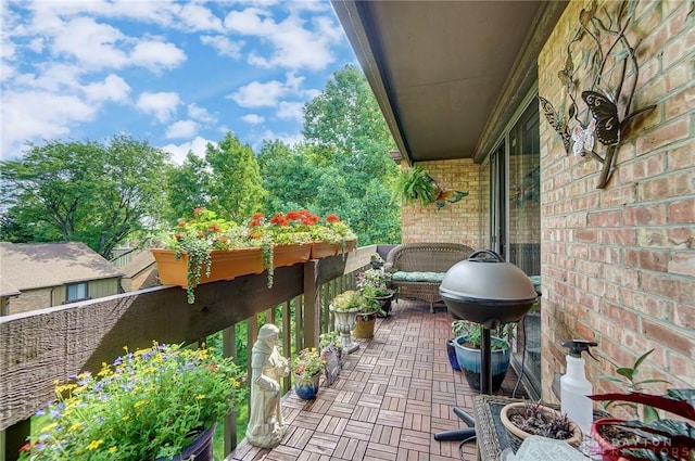 1357 Tattersall Rd Unit 70, Dayton, OH 45459 - view of patio / terrace with a grill and a balcony