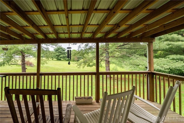 1646 Bell Hollow Rd, Hillsboro, OH 45133 - wooden terrace with a yard