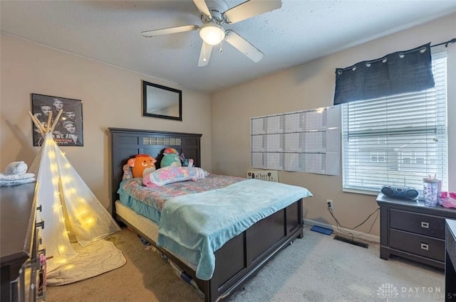 426 Sudbury Dr, Trenton, OH 45067 - bedroom featuring carpet floors, a ceiling fan, and baseboards