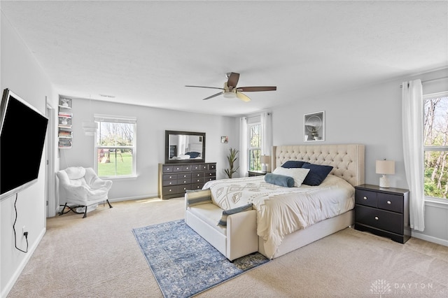 4069 Fawn Crossing Dr, Mason, OH 45040 - carpeted bedroom with ceiling fan and baseboards