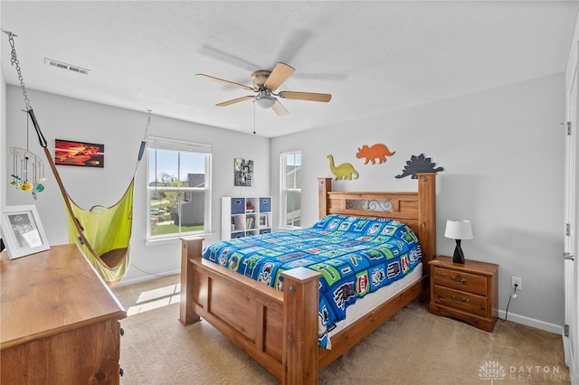 4069 Fawn Crossing Dr, Mason, OH 45040 - carpeted bedroom with baseboards and a ceiling fan