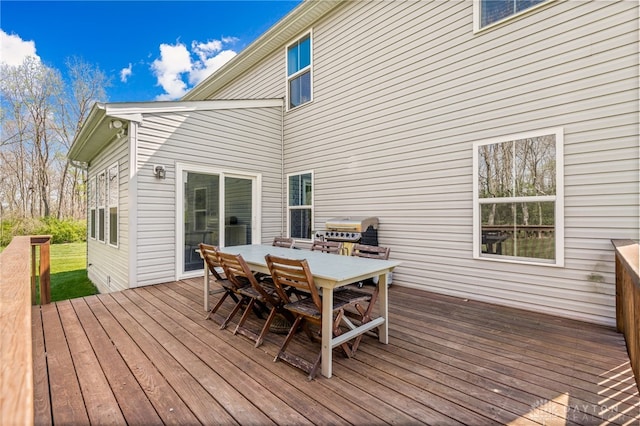 4069 Fawn Crossing Dr, Mason, OH 45040 - deck featuring outdoor dining area and grilling area