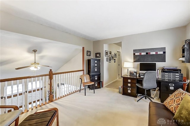1061 Dapple Ct, Fairborn, OH 45324 - carpeted office space featuring ceiling fan