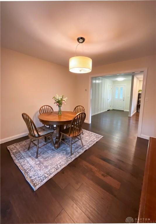 869 Maxwelton, Washington Twp, OH 45459 - dining space featuring dark wood finished floors and baseboards