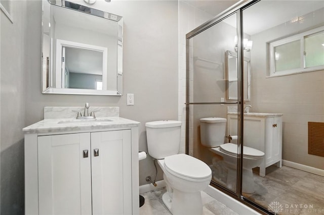 6123 Millbrook Dr, Washington Twp, OH 45459 - full bath with toilet, vanity, and a shower stall