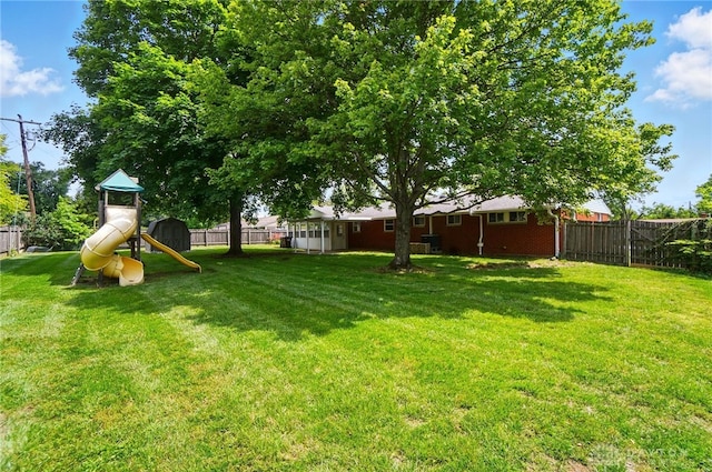 6123 Millbrook Dr, Washington Twp, OH 45459 - view of yard with a playground
