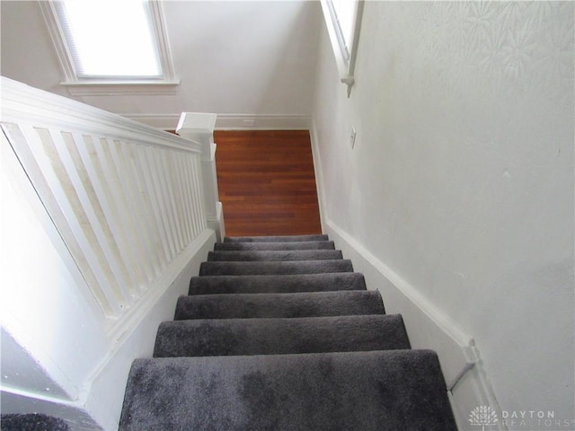 2455 Catalpa Dr, Dayton, OH 45406 - stairway with baseboards