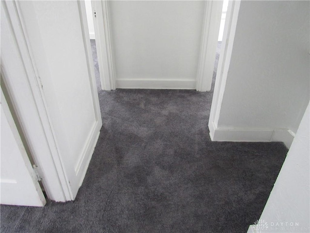 2455 Catalpa Dr, Dayton, OH 45406 - hallway featuring carpet floors and baseboards
