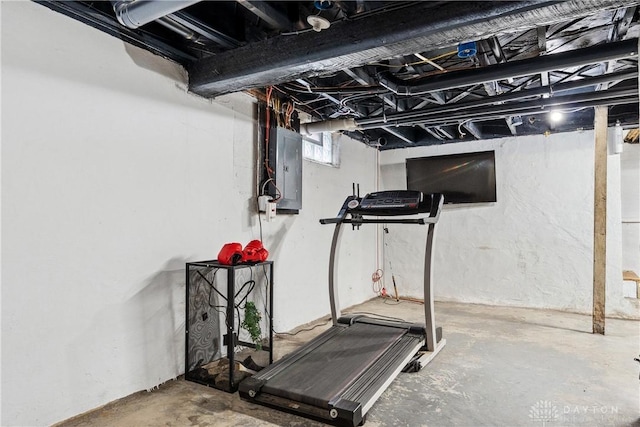 2819 Mccall St, Dayton, OH 45417 - exercise room featuring electric panel