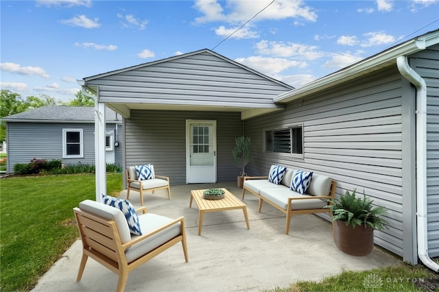 1385 Kylemore Dr, Xenia, OH 45385 - view of patio / terrace featuring an outdoor hangout area