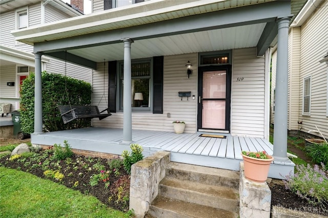 519 Prytania Ave, Hamilton, OH 45013 - property entrance with a porch