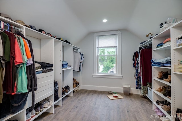 519 Prytania Ave, Hamilton, OH 45013 - walk in closet with wood finished floors and vaulted ceiling