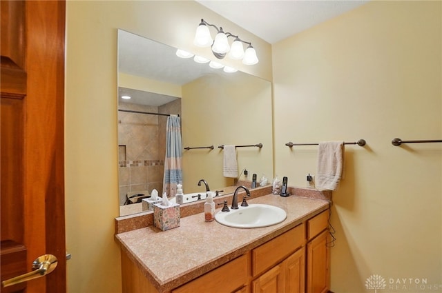 1403 Timshel St, Sugarcreek Township, OH 45440 - full bath featuring vanity and a shower with shower curtain
