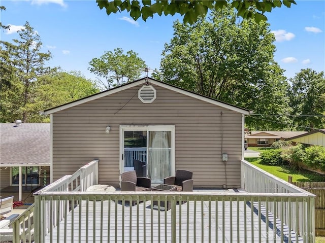 2089 Clearview Dr, Bellbrook, OH 45305 - back of house featuring a wooden deck