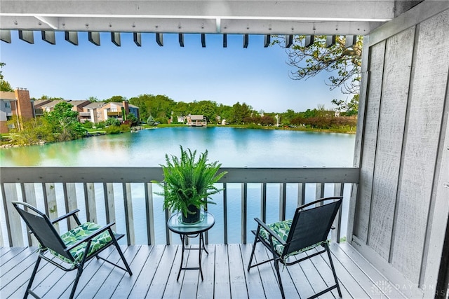 1743 Running Brook Trl Unit C, West Carrollton, OH 45449 - balcony featuring a water view