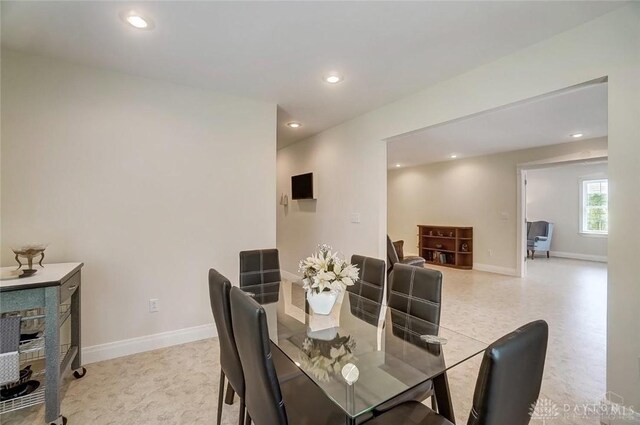 5829 Watt Rd, Camden, OH 45311 - dining area featuring recessed lighting and baseboards