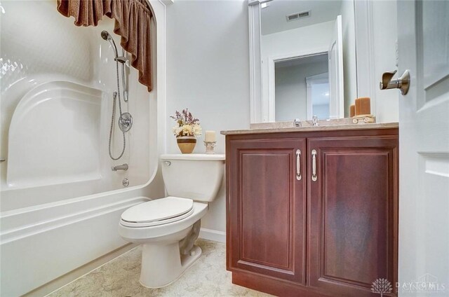 5829 Watt Rd, Camden, OH 45311 - full bath with vanity, toilet, and washtub / shower combination