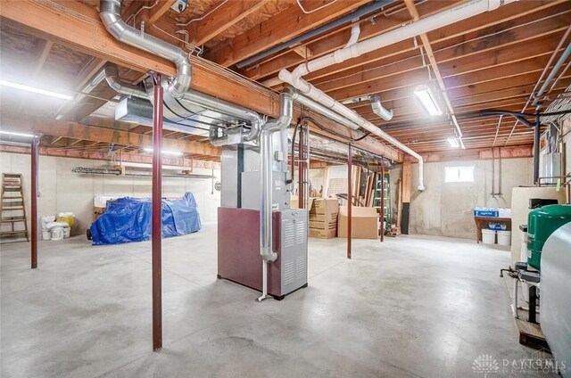 5829 Watt Rd, Camden, OH 45311 - below grade area with heating unit