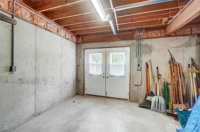 5829 Watt Rd, Camden, OH 45311 - basement featuring french doors