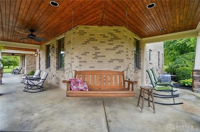 2429 Passage Key Trl, Xenia, OH 45385 - view of patio / terrace with ceiling fan