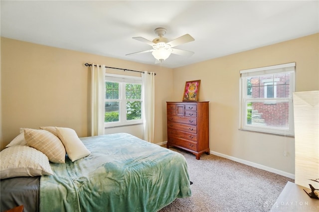 448 Triangle Ave, Oakwood, OH 45419 - carpeted bedroom featuring baseboards and a ceiling fan