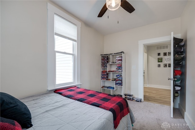 602 W N St, Arcanum, OH 45304 - bedroom featuring carpet and ceiling fan