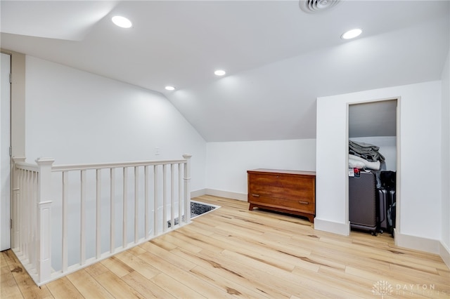 602 W N St, Arcanum, OH 45304 - bonus room with wood finished floors, vaulted ceiling, recessed lighting, and baseboards