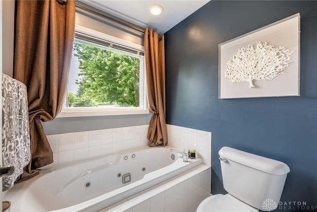 2182 Sharon View Ct, Lebanon, OH 45036 - bathroom with a whirlpool tub and toilet